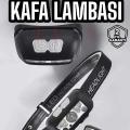 Kafa Lambası Kamp Lambası Sensörlü Şarjlı Ayarlanabilir