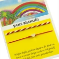 Kalp Şans İp Bileklik