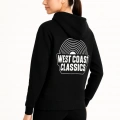 Kapşonlu Sweatshirt – Oversize“West Coast Classics” - Siyah -