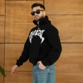 - Kapüşonlu Sweatshirt  Hoodie Siyah