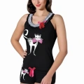 Kedi Baskılı Sporcu Şortlu Takım B326