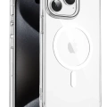 Keephone Apple iPhone 15 Pro Max Aurora Şeffaf Magsafe Kılıf - Şeffaf