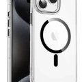 Keephone Apple iPhone 15 Pro Max Aurora Şeffaf Magsafe Kılıf - Şeffaf