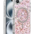 Keephone Apple iPhone 16 Plus Interstellar Glitter Magsafe Kılıf - Pembe