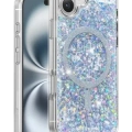Keephone Apple iPhone 16 Plus Interstellar Glitter Magsafe Kılıf - Pembe