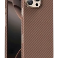 Keephone Apple iPhone 16 Pro Kevlar Magsafe Kılıf - Bronz