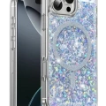 Keephone Apple iPhone 16 Pro Max Interstellar Glitter Magsafe Kılıf - Mor