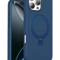 Keephone Apple iPhone 16 Pro Max Magi Pro Standlı Magsafe Kapak - Pembe