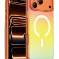 Keephone Apple iPhone 18 Pro/17 Pro Rainbow Magsafe Kapak - Bordo
