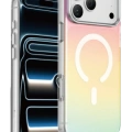 Keephone Apple iPhone 18 Pro Max/17 Pro Max Rainbow Magsafe Kapak - Bordo