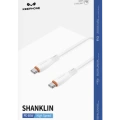 Keephone Shanklin 1.2M Type-C to Type-C 480 Mbps Data ve Şarj Kablosu - Beyaz
