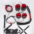 Kırmızı Detaylı Fantezi Set