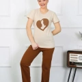 Kısa Kol Penye Pijama Takımı