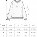 Kışlık Bisiklet Yaka Ön Ve Arka Baskılı SweatShirt - Siyah