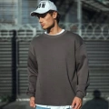 Kışlık Bisiklet Yaka Üç İplik Basic SweatShirt - Antrasit
