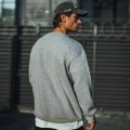 Kışlık Bisiklet Yaka Üç İplik Basic SweatShirt - Gri