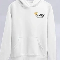 Kışlık Üç İplik Kapşonlu SweatShirt - Beyaz