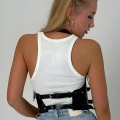 Korse Harness, Deri Göğüs Kemer Harness, Deri Büstiyer - 605