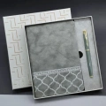 Kutulu Deri Defter Roller Kalem Set