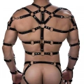Lastik Göğüs Ve Çivili Külot Harness Takım - m181