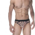 Leopar Desenli Erkek  Tangası