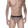 Leopar Desenli Erkek  Tangası