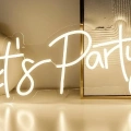 LETS PARTY Yazılı Neon Led
