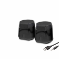 Masaüstü Hoparlör 1+1 USB + 3.5mm - Siyah HD6024