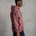 Maske Baskılı Kapüşonlu Sweat - Gül Kurusu