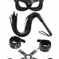 Maske Kırbaç Bileklik 5 Li Harness Deri Set