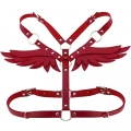 Melek Kanadı Detaylı Şık Deri Harness - 642