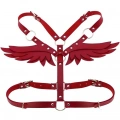 Melek Kanadı Detaylı Şık Deri Harness - 642