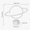 Neon Işıklı Satürn Lamba (Pil + USB)