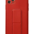 Newface Apple iPhone 11 Pro Max Kılıf Coco Deri Standlı Kapak - Pembe