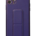 Newface Apple iPhone 11 Pro Max Kılıf Coco Deri Standlı Kapak - Pembe