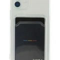 Newface Apple iPhone 12 Kılıf Kart Şeffaf Silikon - Şeffaf