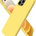 Newface Apple iPhone 12 Pro Max Kılıf First Silikon - Sarı