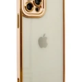 Newface Apple iPhone 12 Pro Max Kılıf Liva Lens Silikon - Rose
