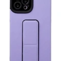 Newface Apple iPhone 12 Pro Max Kılıf Mega Standlı Silikon - Mor
