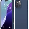 Newface Apple iPhone 16 Pro Kılıf First Silikon - Mavi