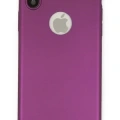 Newface Apple iPhone X Kılıf First Silikon - Mürdüm