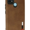 Newface Realme C21 Kılıf Loop Deri Silikon - Siyah
