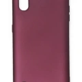 Newface Samsung Galaxy A01 Kılıf First Silikon - Mürdüm