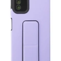 Newface Samsung Galaxy A03S Kılıf Mega Standlı Silikon - Gold