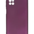 Newface Samsung Galaxy M51 Kılıf First Silikon - Mürdüm
