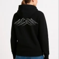 Nihilist Penguen Özel Tasarım Oversize Kapüşonlu Sweatshirt - Siyah