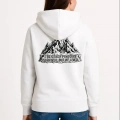 Nihilist Penguen Temalı Oversize Kapüşonlu Sweatshirt - Beyaz