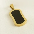 Oval Çelik Kolye Ucu 1,5*3 cm