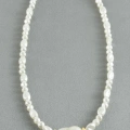 Oval Taşlı İnci  Kolye