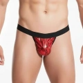 Özel Tasarım Erkek Kırmızı Lame String Tanga
